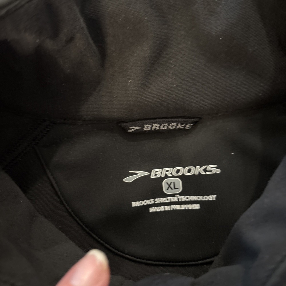 Brooks Fusion Hybrid Running Jacket Men's Size XL Shelter Technology Black Zip - Picture 10 of 16